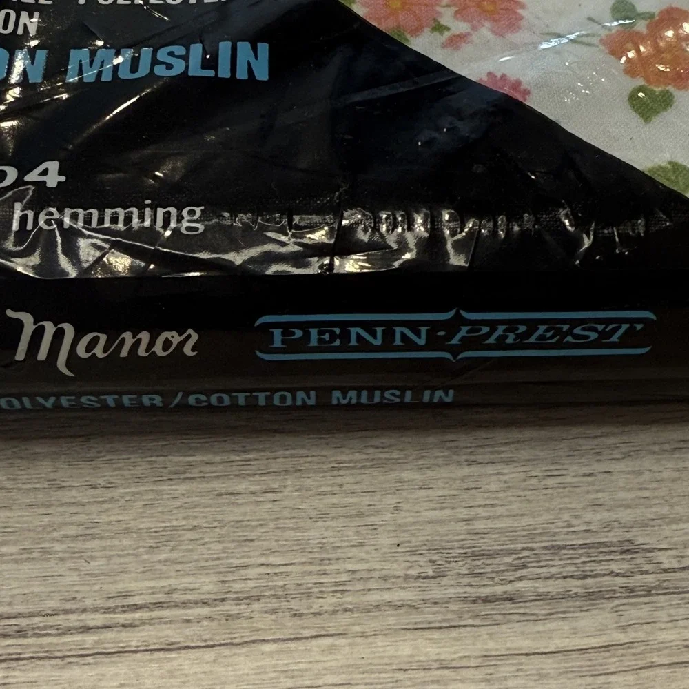 Vintage Penneys Fashion Manor Twin Bed Sheet Floral No-Iron Muslin 72x104‎ New